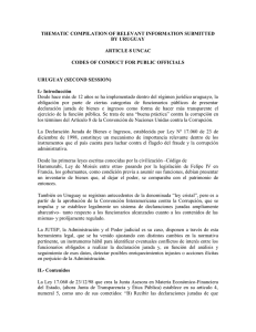 thematic compilation of relevant information submitted by uruguay