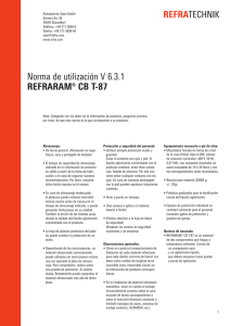 Norma de utilización V 6.3.1 REFRARAM® CB T-87