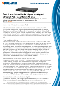Switch administrable de 24 puertos Gigabit Ethernet PoE+