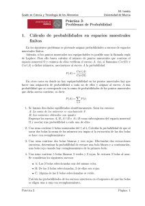 1. Cálculo de probabilidades en espacios muestrales finitos