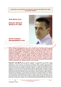 Entrevista con Jose Maria Cruz por Carlos Campos