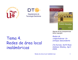 Tema 4. Redes de área local inalámbricas