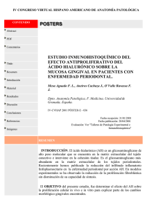 estudio inmunohistoquímico del efecto antiproliferativo del ácido