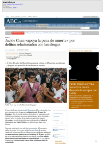 Jackie Chan «apoya la pena de muerte» por delitos