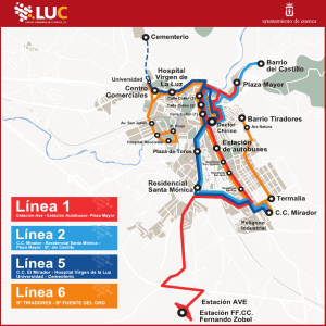 Descargar PLANO de LÍNEAS - Líneas Urbanas de Cuenca