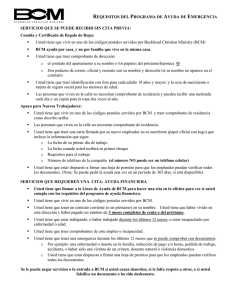 REQUISITOS DEL PROGRAMA DE AYUDA DE EMERGENCIA