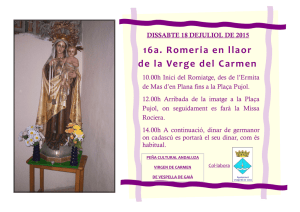 16a. Romeria en llaor de la Verge del Carmen
