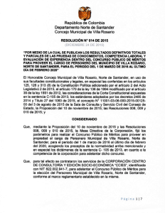 resultados - Concejo Municipal Villa del Rosario