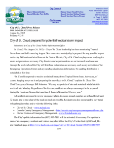 City of St. Cloud prepared for potential tropical storm impact