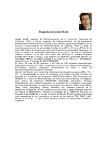 Biografía de Javier Martí