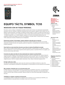 TC55 Spec Sheet - Spanish