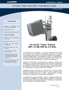 LP-2412C “Cubo” Antena WiFi 12 dBi ISM de 2.4 GHz.