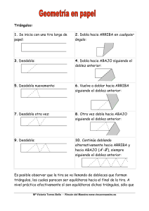 Triángulos en papel - El Rincón del Maestro