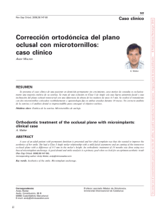 Dr. Walter, Correccion ortodontica del plano oclusal