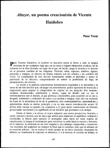 Altazor, un poema creacionista de Vicente Huidobro