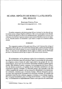 oeahma. hipólito de roma y la filosofía del siglo 11