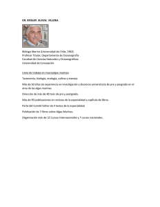 DR. KRISLER ALVEAL VILLENA Biólogo Marino (Universidad de
