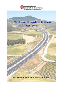 III Plan Director de Carreteras de Navarra 2009 - Gobierno