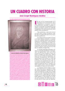 UN CUADRO CON HISTORIA José Ángel Rodríguez Medina