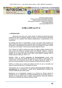 VLSM y CIDR con IP v4