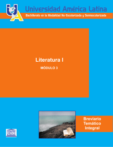 literatura i - Universidad América Latina