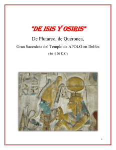 De ISIS y OSIRIS - Libro Esoterico