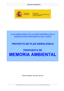 Memoria Ambiental del Plan Hidrológico de la parte española de la
