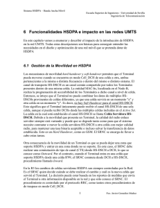 6 Funcionalidades HSDPA e impacto en las redes UMTS