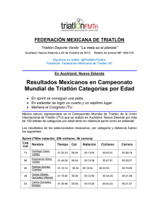 México D - Federación Mexicana de Triatlón