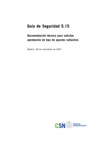 GS 05-15 Documentación técnica para solicitar aprobación