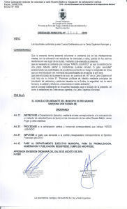 Tema: Colocación reductor de velocidad s/ calle Ricardo Balbín e