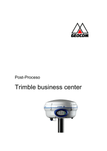 Postproceso Trimble Business Center