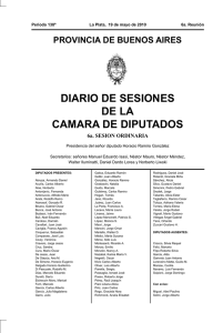 reunion 14 - Honorable Cámara de diputados de la Provincia de