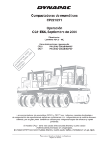 Compactadoras de neumáticos CP221/271 Operación
