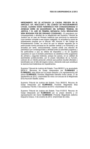 tesis de jurisprudencia 2/2012 impedimento. no se actualiza la