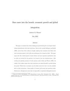 Once more into the breach: economic growth and global integration