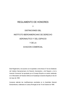 reglamento de honores - Instituto Iberoamericano de Derecho