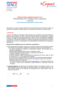 PROGRAMA DE FORMACIÓN LABORAL +CAPAZ