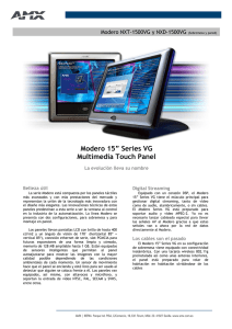 Modero 15” Series VG Multimedia Touch Panel