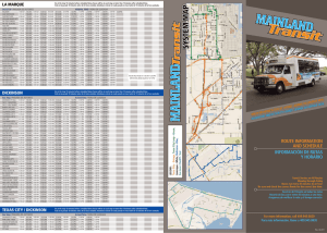 ROUTE INFORMATION AND SCHEDULE