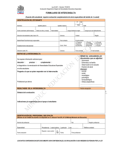 formulario de interconsulta - Ministerio de Educación de Chile