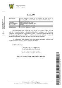 edicto - Ayuntamiento de Callosa de Segura
