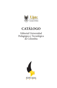 Catálogo Editorial UPTC - Universidad Pedagógica y Tecnológica