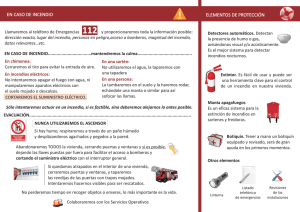 díptico - Servicio Contra Incendios, Salvamento y Protección Civil.