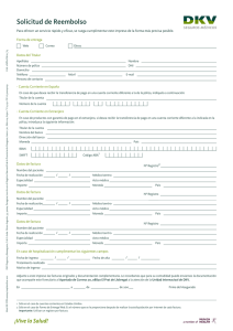 Formulario de solicitud de reembolso DKV