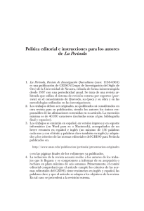 Política editorial - Universidad de Navarra