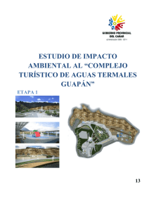 estudio de impacto ambiental al “complejo turístico de aguas