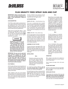 sb-2-667-a flg3 gravity feed spray gun and cup