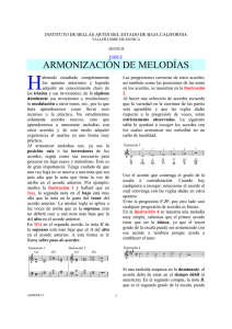Armonización de melodías