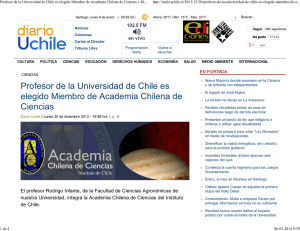 Profesor de la Universidad de Chile es elegido Miembro de